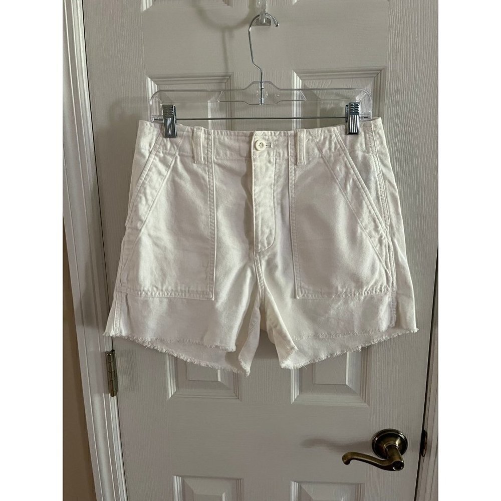 Gap Utility White Shorts Size 8